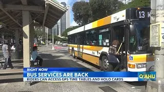 GPS and Holo Card readers back online for Oahu bus riders