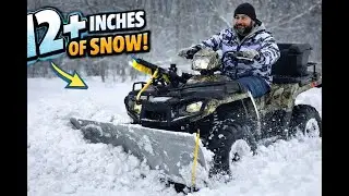 Polaris Sportsman 570 Plows 12+ Inches Deep Snow! Real Test ❄️