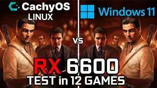 RX 6600 : CachyOS vs Windows 11 - Test in 12 Games | Gaming Test RX 6600