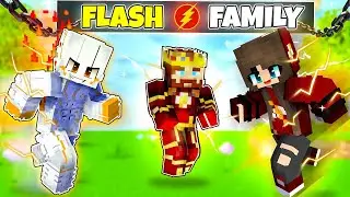 Adopted By THE FLASH FAMILY In Minecraft! (HINDI)