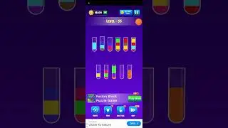 31-35 Level water sort color puzzle game | water sort water puzzle 3D game