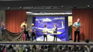 a storm water, stormdrain, water runoff, and watershed school assembly