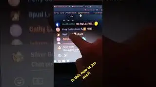 new color chats on YouTube r what the ?!?! lol am I okay?