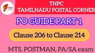 PO guide part 1 | Official Postal articles and Prohibited postal articles| MTS Postman PA exam|Tamil