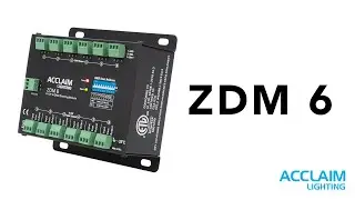 Acclaim Lighting - ZDM 6,  A bi-directional 0-10V to DMX Control Converter