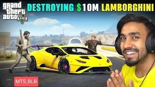 DESTROYING $10M LAMBORGHINI 🚗 #MTS_BLB_GOSWAMI #games #gaming #gta5 #comedy #animation 