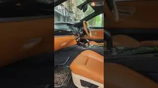 bmw leather interior seat cover door penal steering cover desh bord lining works