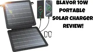 BLAVOR 10W Portable Solar Charger REVIEW!
