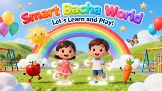 Learn Colors with Smart Bacha World 🌈 | Fun Kids Song | Educational Nursery Rhyme for Children