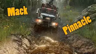 A failed review with the wrong tires on the Mack Pinnacle.