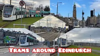 Trams around the Edinburgh tram network (14/02/23)