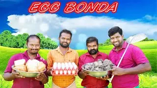 EGG BONDA | Bread Egg Bonda Recipe | Mutta Bonda | Cooking Egg With Clay Fired | Bonda Recipes