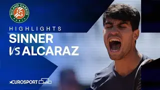 Jannik Sinner vs Carlos Alcaraz | Semi-Final | French Open 2024 Highlights 🇫🇷