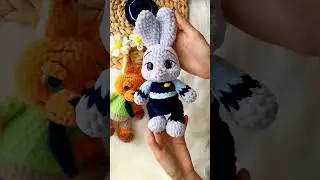Краткий обзор Ника и Джу #crochet #handmade #toy #зверополис #никуайлд #джудихопс  #amigurumi