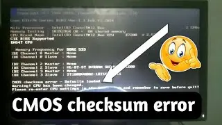 CMOS checksum error solution | Cpu has been changed please re-enter cmos setup | #cmos
