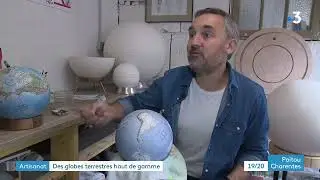 Cognac : Gaël Gaborel façonne des globes terrestres entièrement personnalisés