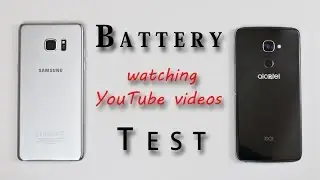 Samsung Note 7 & Alactel Idol 4s - Battery Life & Heat Test Review! (watching youtube videos)