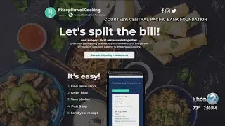 Central Pacific Bank will pay 50% of your take-out order