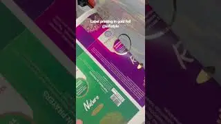 Label Gold Foil Printing #foil #printing #howtocraft #craft #art #diy #gold