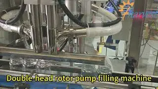 Fully automatic double-head rotor pump filling machine