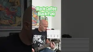 Black Coffee Black Flag Guitar Lesson #shorts #punk #guitar #guitarlesson