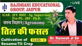 [22] तिल की फसल/Cultivation of Sesame or Til Crop | Agronomy | Agri. Supervisor/JET/ICAR