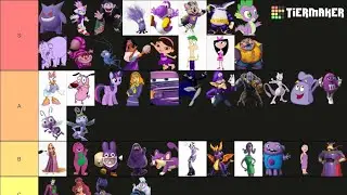 Purple Characters Tier List!💜☂️👾💁🏻&zwj;♀️