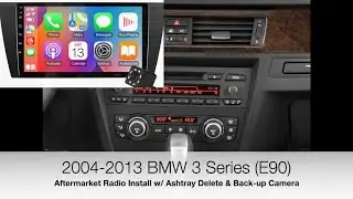 2004-2013 BMW 3 Series Aftermarket Radio Review & Install w/ Ashtray Delete E90