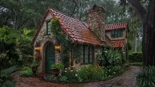 Heavy Rain for Deep Sleep & Calm😴10H Healing Forest Cabin Ambience🌼Insomnia Relief & Sleep ASMR