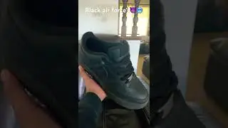 Black air force&rsquo;s #sneakers #shoes #sneakerhead #shorts #fyp#viral #trending #meme