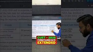 🚨 CUET LATEST UPDATE 🔥 CUET | CUET 2026 | CUET UG | CUET Form #cuet #cuet2026 #pw #physicswallah