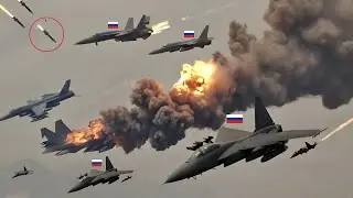 Today! Ukrainian Stinger Anti-Air Missiles Destroy 70 Russian SU-34 Fighter Jets in Kyiv Skies