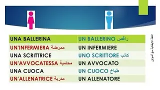 تعلم اللغة الإيطالية: تمرينات مؤنث و مذكر 🏋️ esercizio maschile femminile