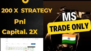 200X Strategy Pnl | 1 Mahine Mai Capital Double | 200X Strategy by @BaapofChart  | Pnl video