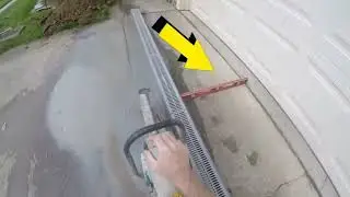 Patio or Drive Negative Grade Solution - DIY