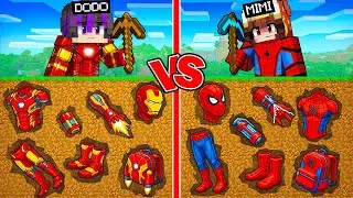 DODO JADI IRON MAN 🤖🔥 VS MIMI SPIDER-MAN 🕷️‼️ SECRET ITEM PALING OP DI MINECRAFT