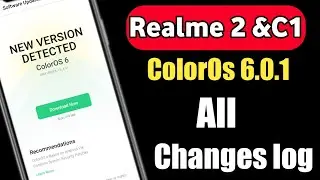 ColorOs 6 update on Realme 2 &C1 | October update changes log Realme 2 &C1