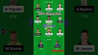 SRH VS LSG Dream11 wining team LSG VS SRH Dream11 team today #dream11 #viralreel #ipl2023 #shorts
