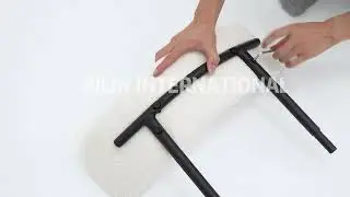 Modern Gray Premium Teddy Velvet Upholstered Dining Chair Installation Video