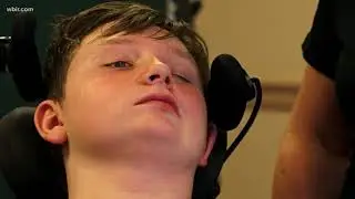 12-year-old boy recovering from a stroke