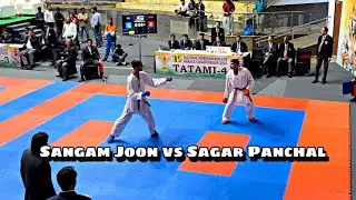 Sagar Panchal vs Sangam Joon | -84kg | 19th Independence Cup 2025 #karate #karatetemple #fighter 