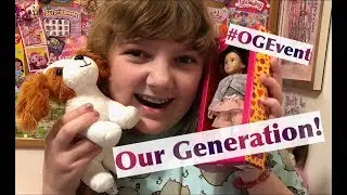 Our Generation Dolls Adopt-A-Pup Event King Charles Spaniel Puppy & Mini Ayla Doll Unboxing #OGEVENT