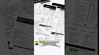 🔥Class 10th TOPPER Notes &mdash; 1 Page Short Notes | SST &bull; Science &bull; Math 🔥#Class10Notes #viral