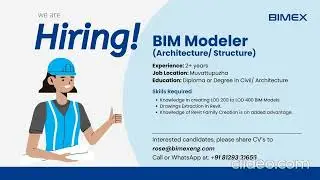 BIM MEP JOB VACANCY @ 13-01-2023