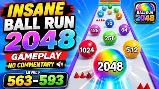 INSANE Ball Run 2048 from Level 563 to 593
