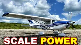 POWERFUL Scale Perfection - FMS Cessna 182 RC Airplane