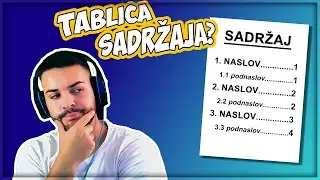 Kako ubaciti TABLICU SADRŽAJA u Word? (2021)