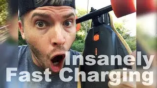 Boosted Board Charging - Skiing Behind my Car!