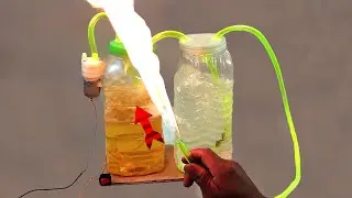 How To Make Free high pressure lpg gas from petrol and water- petrol & water - amazing idea