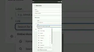 How to create a menu in Shopify for legal Policies Pages #shopify #shopifytutorial #ecommerce
